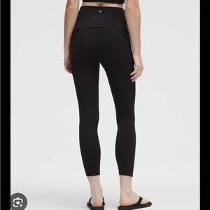 Lululemon size 6 full length fold over leggings black